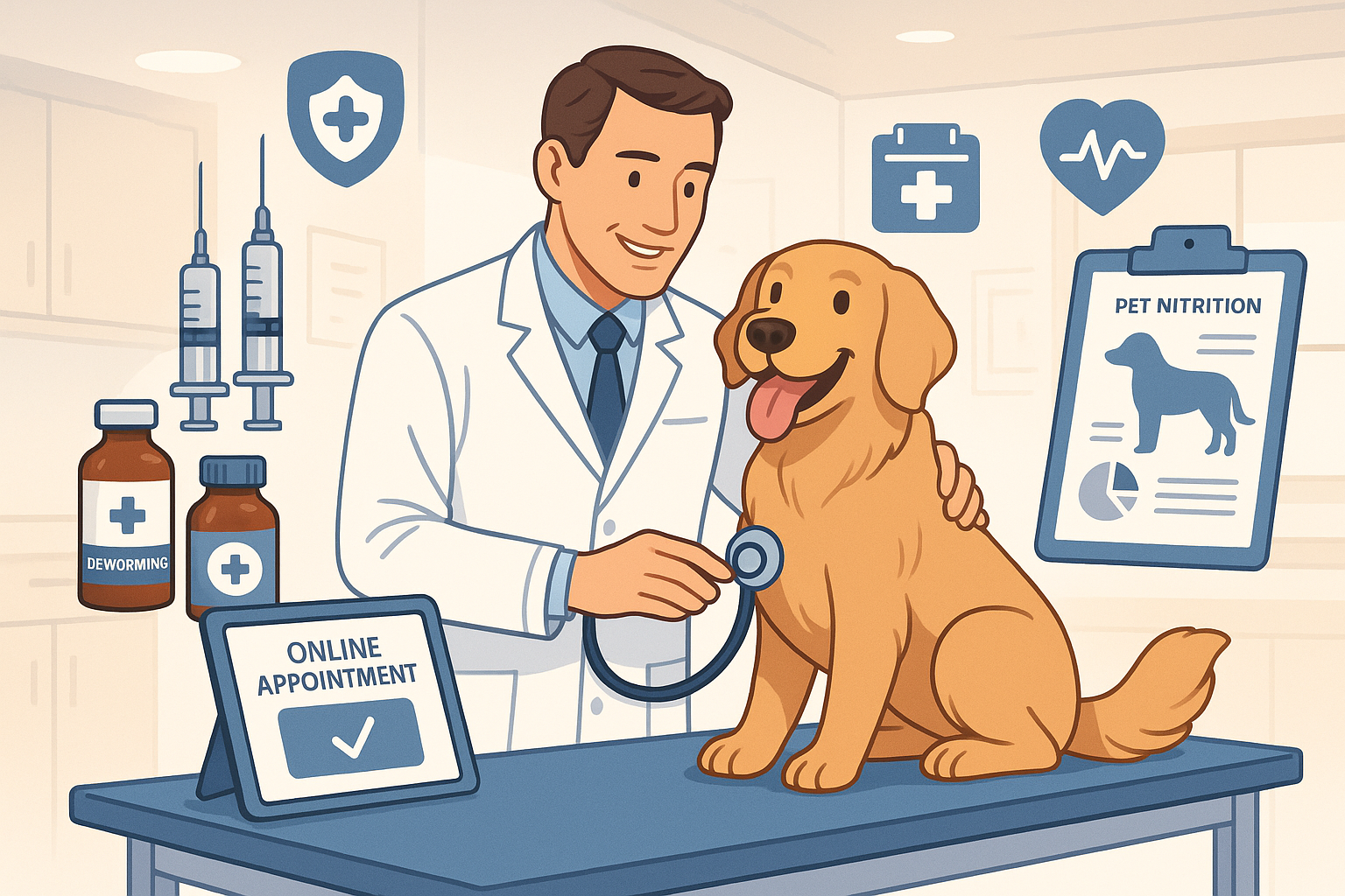 Expertly curated packages for pets that offer comprehensive preventive care, including deworming, vaccinations, regular check-ups, and personalized nutrition follow-up. Stay ahead of health issues with our convenient online options.